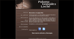 Desktop Screenshot of palomagonzalezloche.com