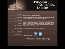 Tablet Screenshot of palomagonzalezloche.com